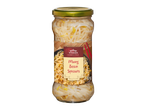 Стъклен буркан с кълнове от мунг боб, с етикет с надпис „Mung Bean Sprouts“ и тегло „330 g“.