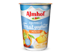 Halfvolle fruityoghurt met perzik, 1,3% vet, 100% puur.