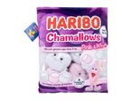 A plushie set of pink and white marshmallows in a purple bag, with text 'DON'T EAT ME'.