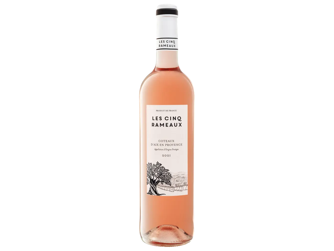 Les Cinq Rameaux rosé wine from Côteau d'Aix en Provence.