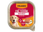 Orlando Terină fină cu vită pentru câini adulți, 300g.