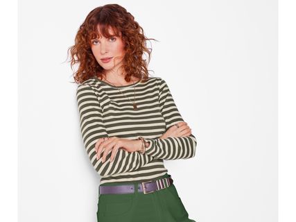 Női bordázott felső