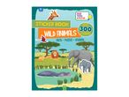 Wild Animals Sticker Book for 4+ years with 300 stickers, facts, and puzzles.
