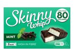 A box of mint chocolate whip bars, high in fibre and under 80 calories.