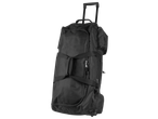 Esmara black wheeled holdall with an extendable handle and multiple zippered pockets.