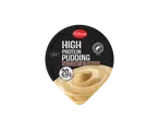 Milbona High Protein Pudding, saveur noisette, avec 20g de protéines et faible en gras.