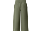 Calças culotte femininas ESMARA em verde azeitona com cintura elástica