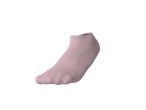 Meia curta Esmara em rosa claro, com textura canelada.