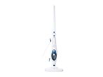 A white steam mop with a long handle and a rectangular base.