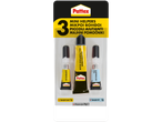Κιτ κόλλας Pattex Mini Helpers: υγρή υπερκόλλα, gel υπερκόλλα και πολυχρηστική κόλλα.