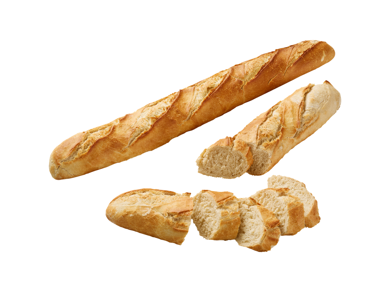 Deux baguettes et quelques tranches.
