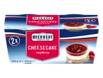Twee McEnnedy frambozen cheesecakes.