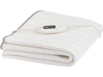 SENSIPLAST® heated mattress pad with remote control, folded on a black background