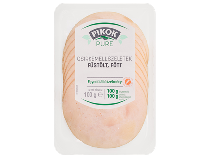 Füstölt, főtt csirkemell