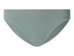 Light blue ribbed women's briefs with a wide waistband.