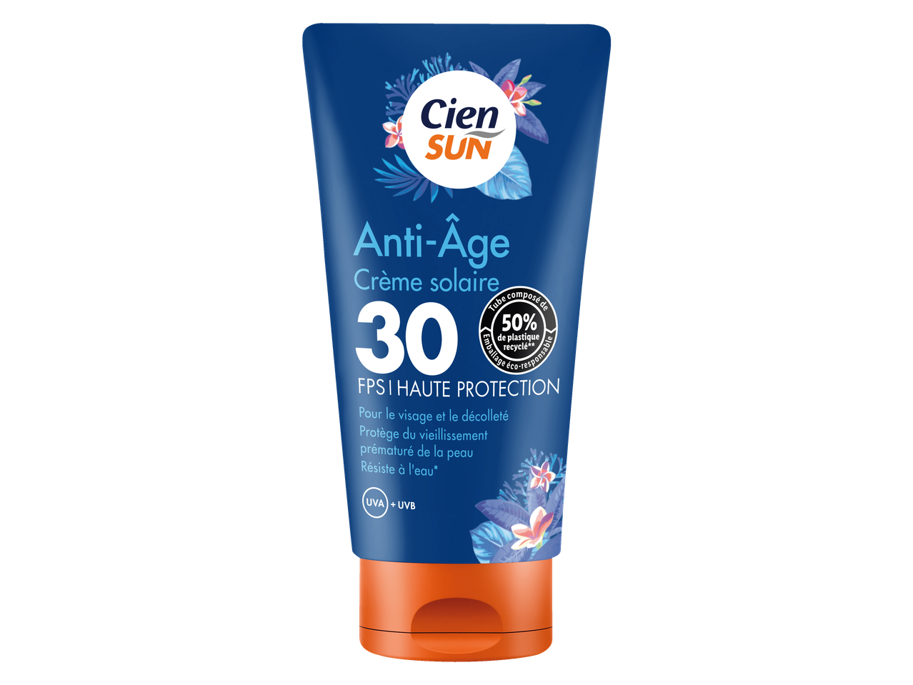 Crème solaire Cien Sun Anti-Âge SPF 30: haute protection, anti-âge.