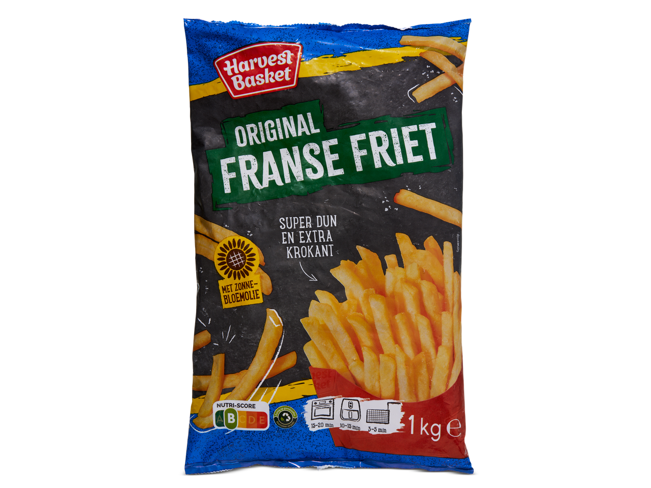 Harvest Basket: originele, extra krokante, dunne Franse frieten (1kg).