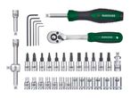 A set of Parkside brand tools, including screwdrivers, hex keys, and various sockets.