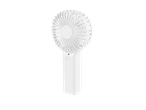 White handheld fan.