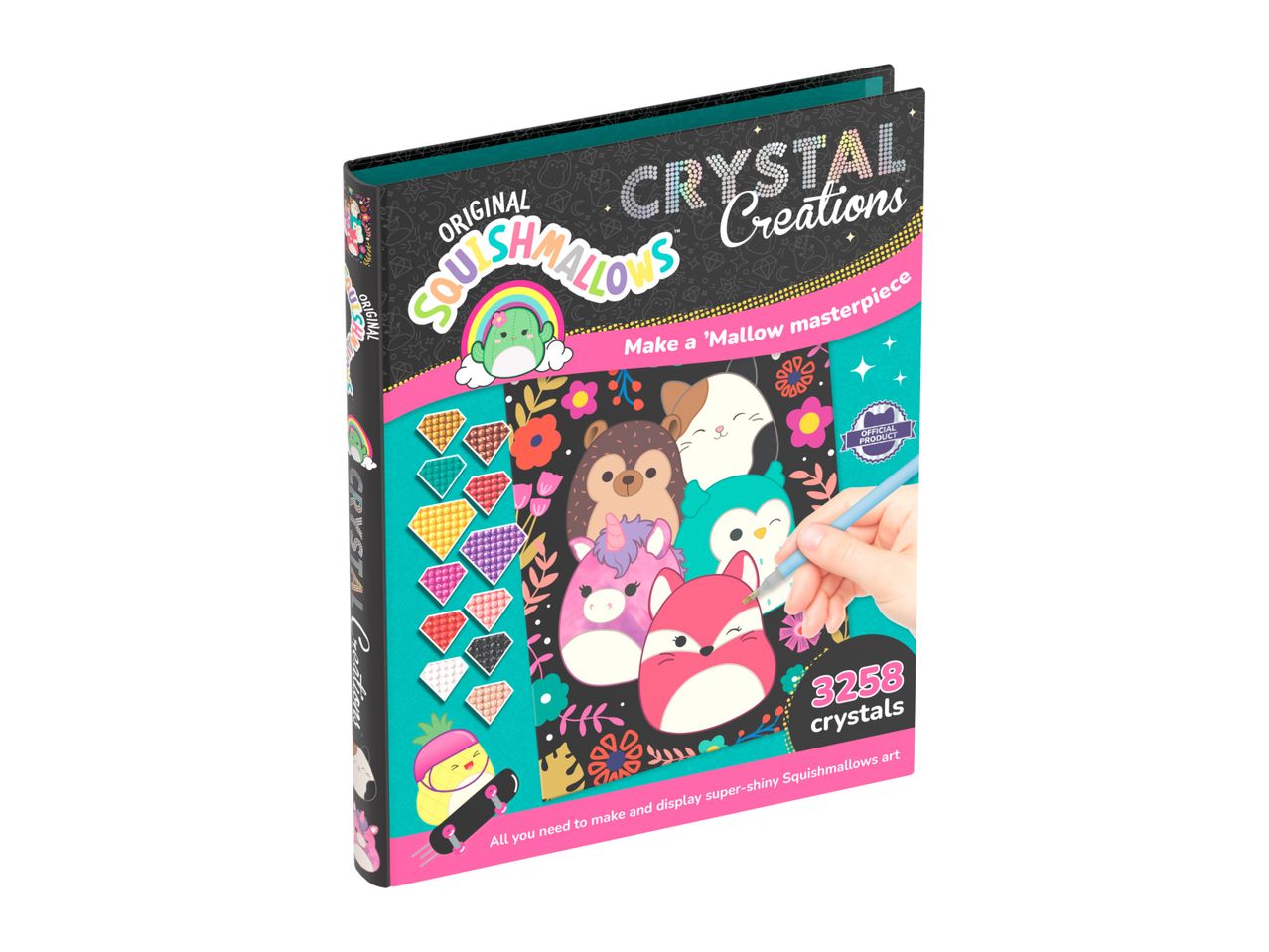 Crystal Creations craft kit featuring adorable animal designs.