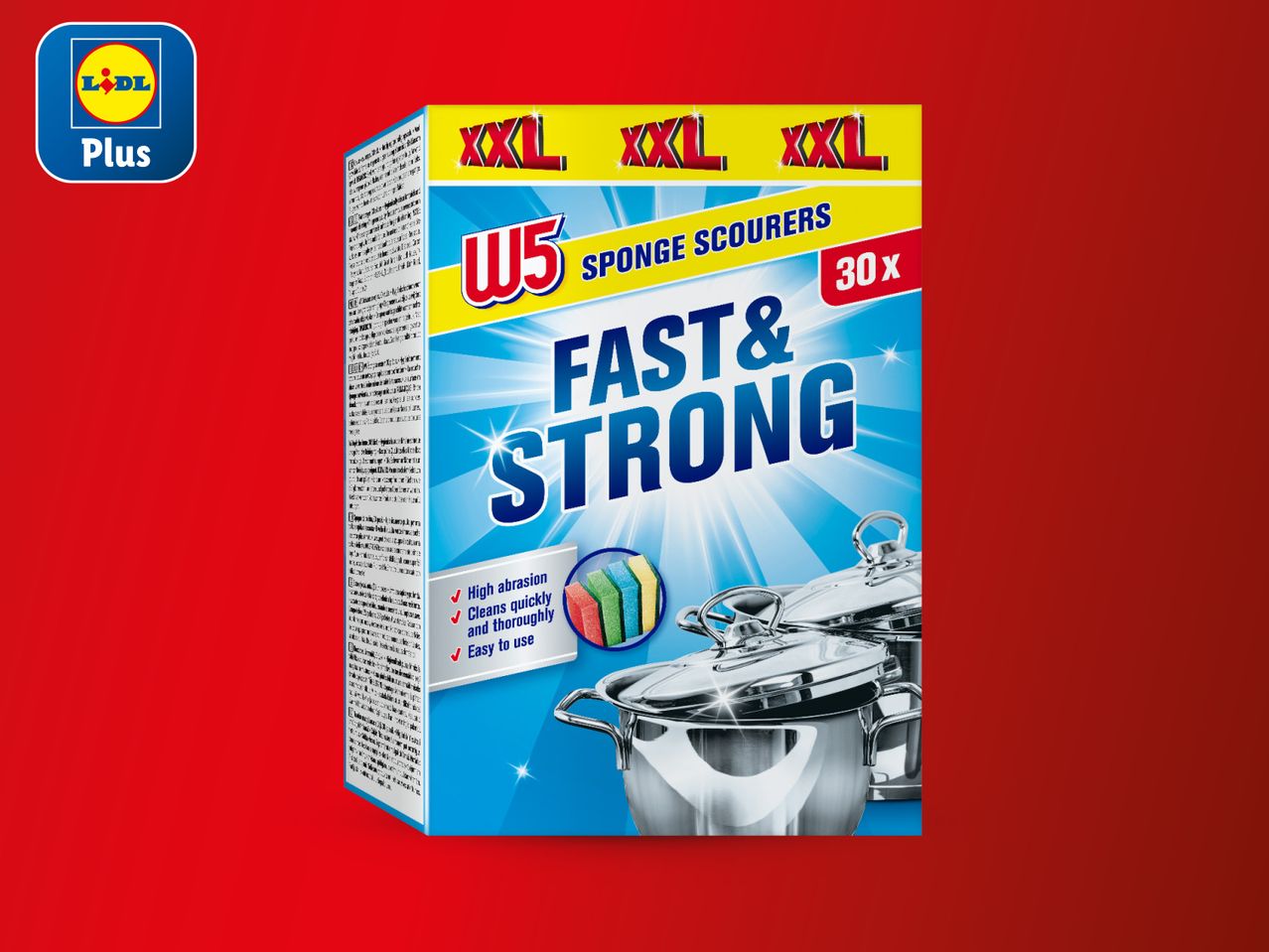 Pakiranje deterdženta za perilicu posuđa Fast & Strong Plus.