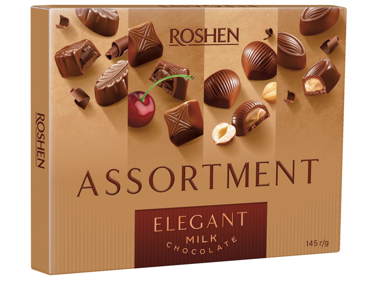Бонбони Roshen с млечен шоколад, 145 g/опаковка