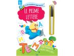 Quaderno di esercizi per bambini con pennarelli cancellabili, per imparare le prime lettere dell'alfabeto.