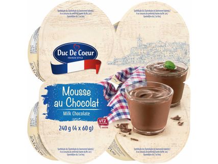 Tejcsokoládés mousse*