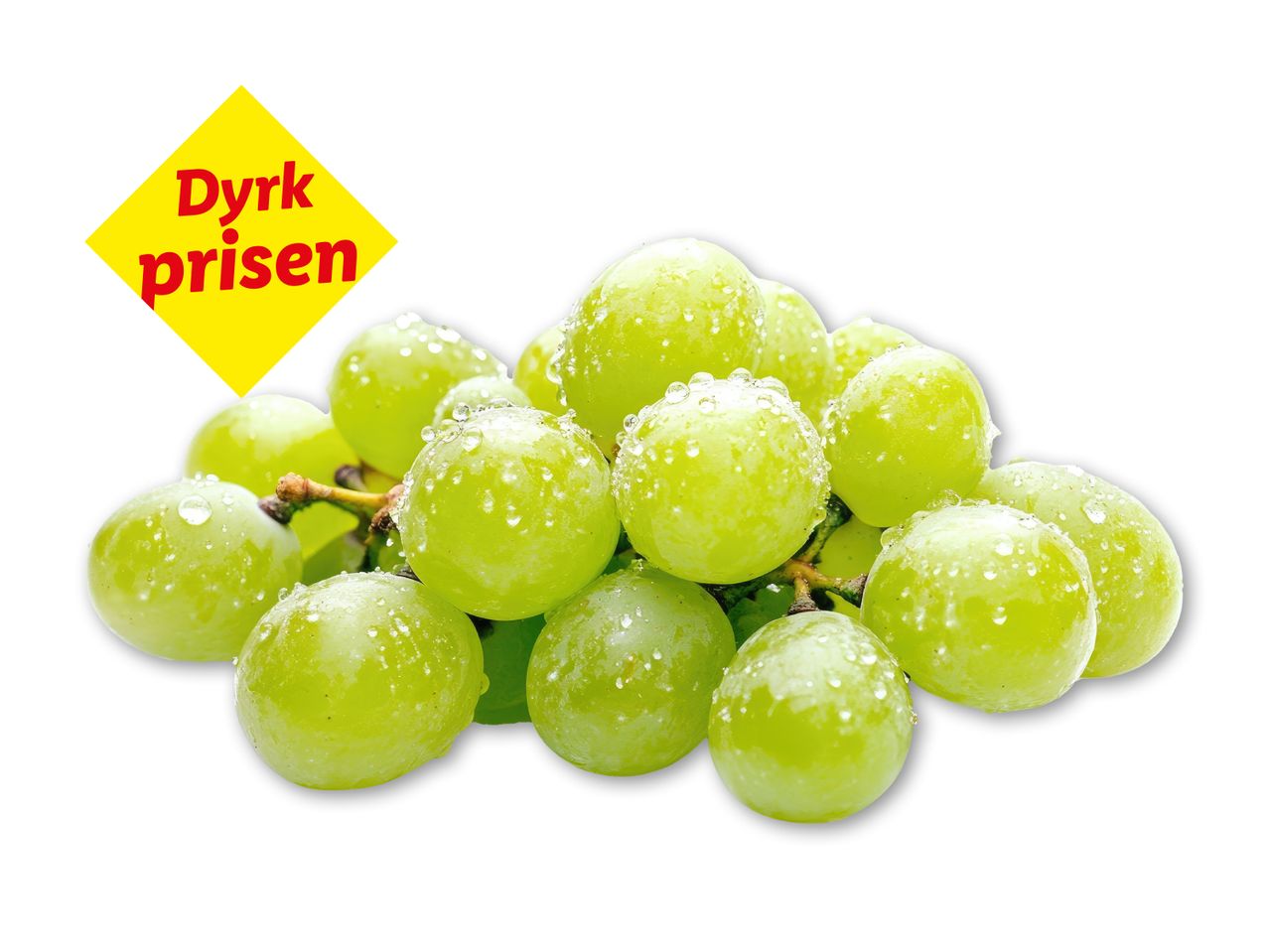 Grønne kernefri vindruer