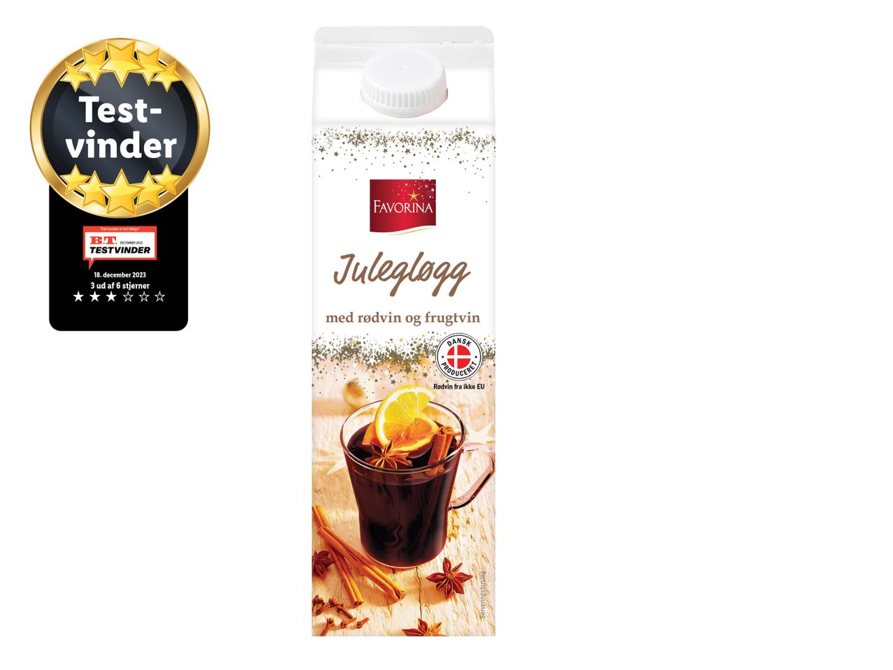 Favorina gløggbase, testvinder.