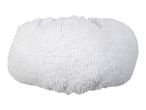 White microfiber cleaning pad for steam mop or handheld cleaner