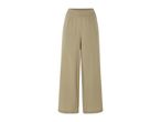 Beige wide-leg pants.
