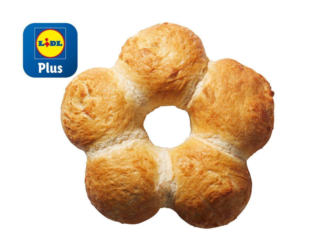 Blumenförmiges Brot von Lidl Plus.