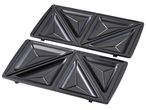 Две черни плочи за 3 в 1 тостер Silvercrest® Kitchen Tools за приготвяне на сандвичи.