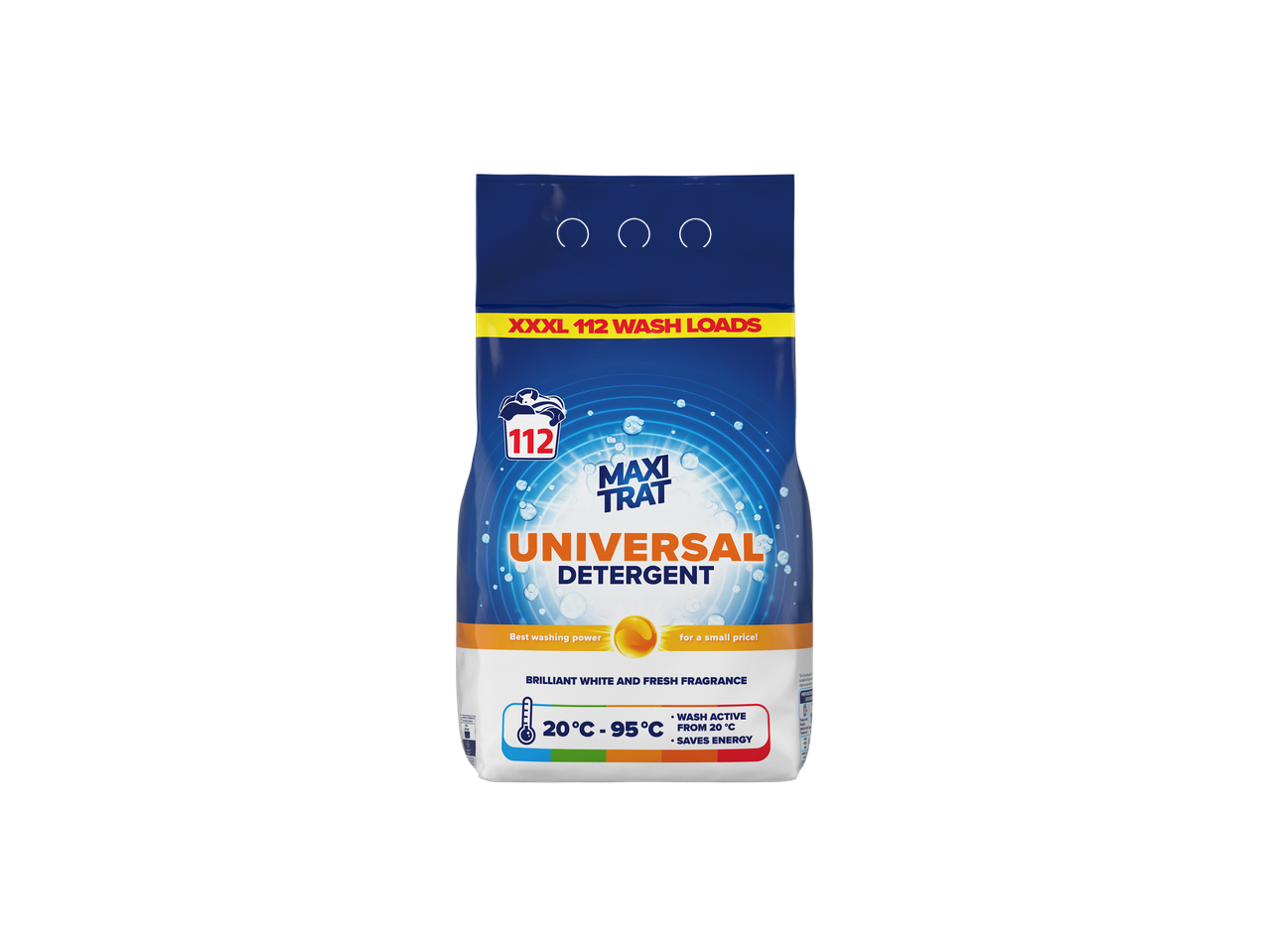 Detergent Maxi Trat Universal, pachet mare cu 112 spălări.