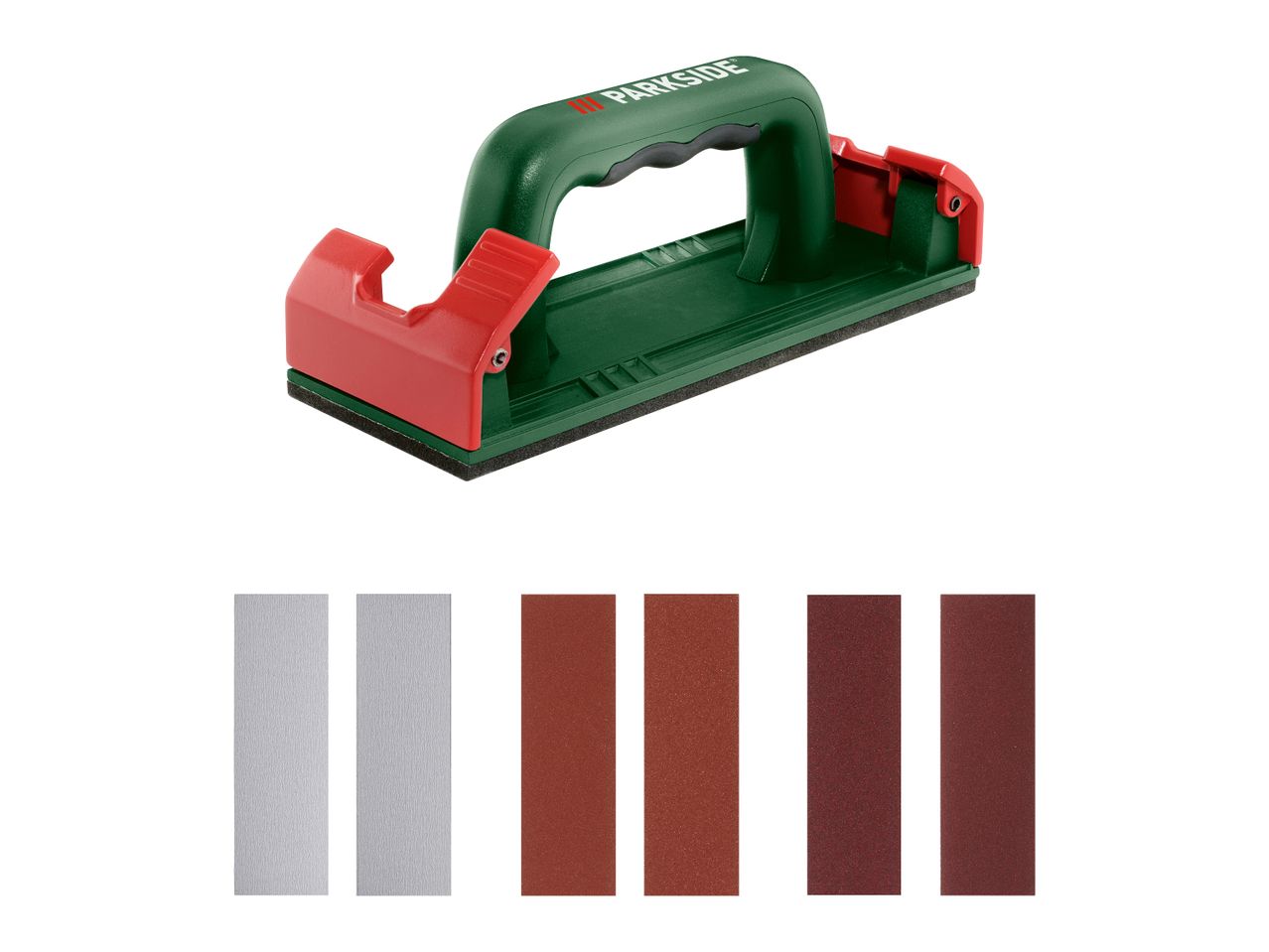 Handschleifer/Schleifpapier-Set