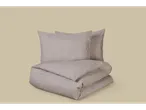 LIVARNO home Microfibre Sateen Duvet Cover Set with geometric pattern
