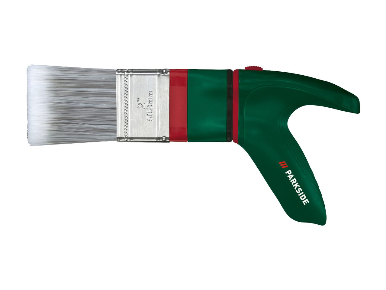 En Parkside pensel med ergonomisk håndtag.