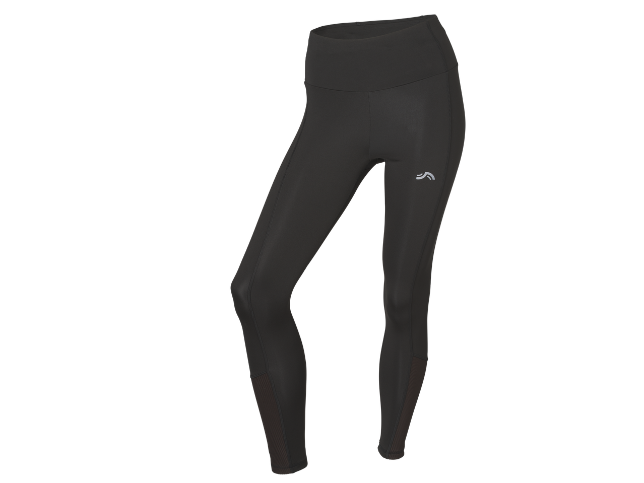 Calças de corrida CRIVIT® em cinzento escuro com logótipo branco