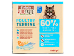 Coshida PureTaste: gevogelte- en vispaté voor katten, 60% vlees.
