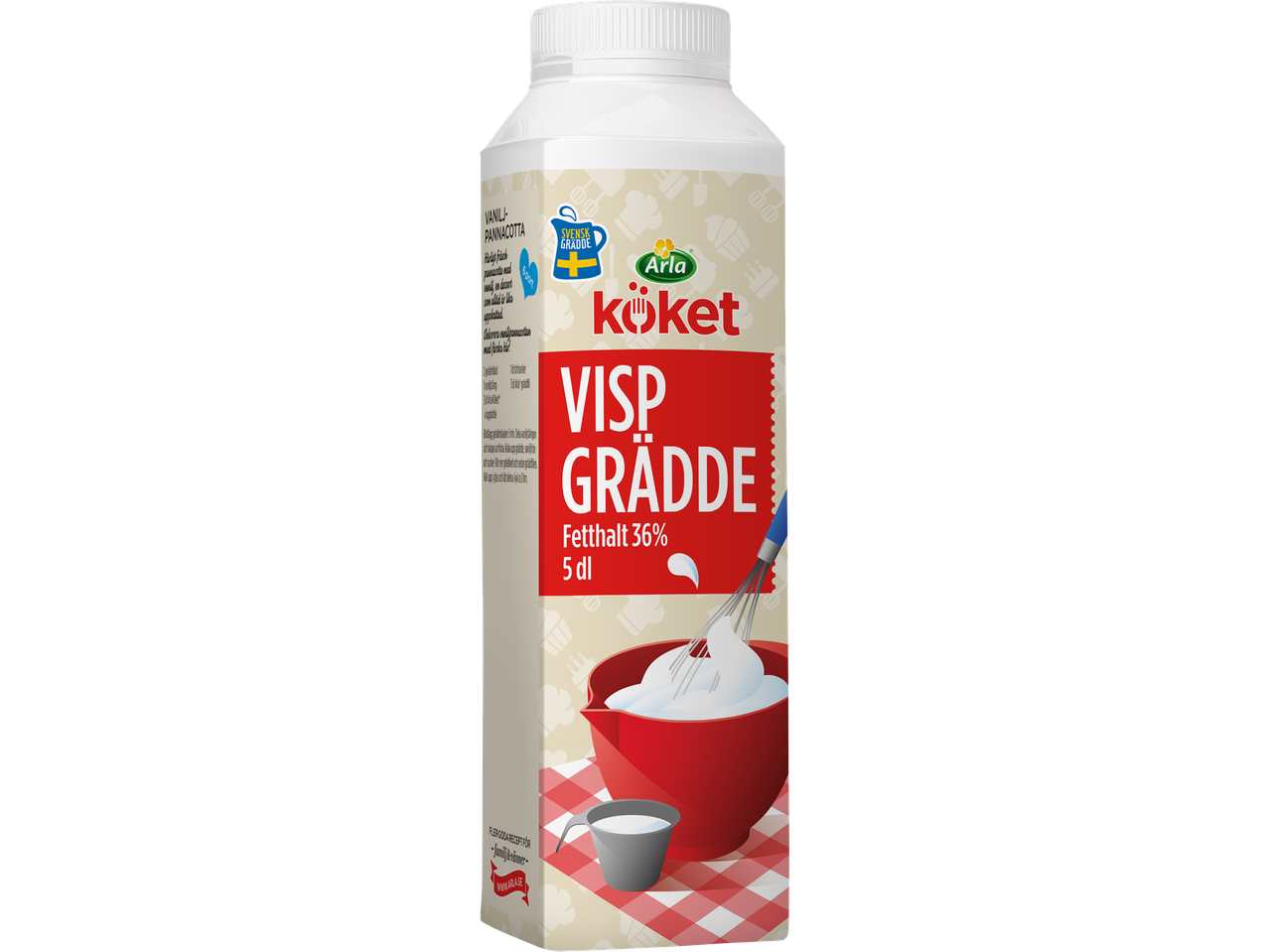 Arla Köket VispGrädde, en förpackning vispgrädde.
