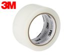Clear adhesive tape roll with German text on the core.