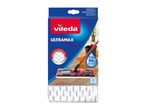 Vileda Ultramax mop refill packaging, highlighting its dirt pickup and bacteria removal capabilities.