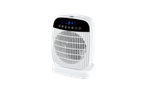 TRONIC® Fan Heater with digital display showing 21 degrees and control buttons.