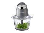 SilverCrest food chopper with parsley in a glass bowl