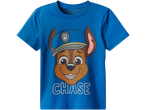 T-shirt bleu enfant avec Chase de la Pat' Patrouille.