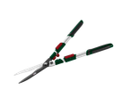 PARKSIDE® extendable hedge shears with green and red accents.