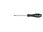 Parkside screwdriver with a black and green handle and a star-shaped tip.
