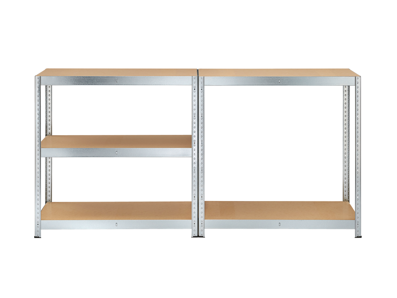 Parkside® plaukts smagiem priekšmetiem ar koka plauktiem un metāla rāmi.