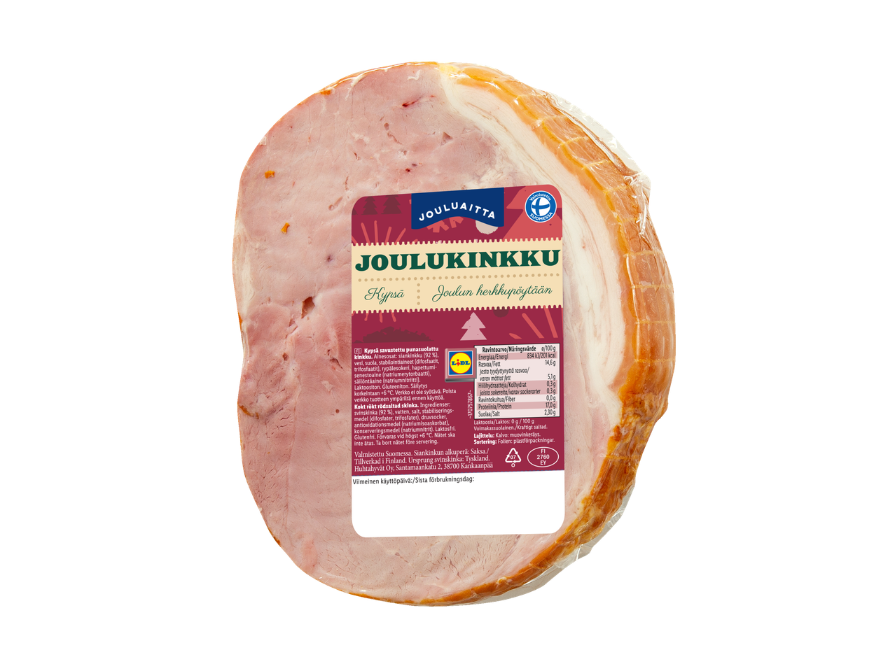 Kypsä joulukinkkupala